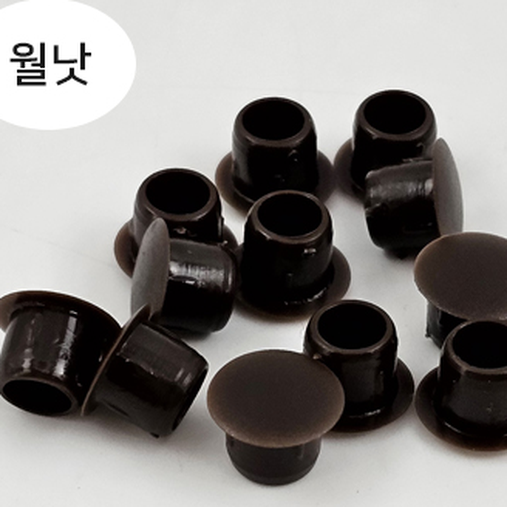 PVC재질가구마감피스커버 미색피스캡 깔끔마감구멍마개 8mm 2000개 - 상세 이미지 4