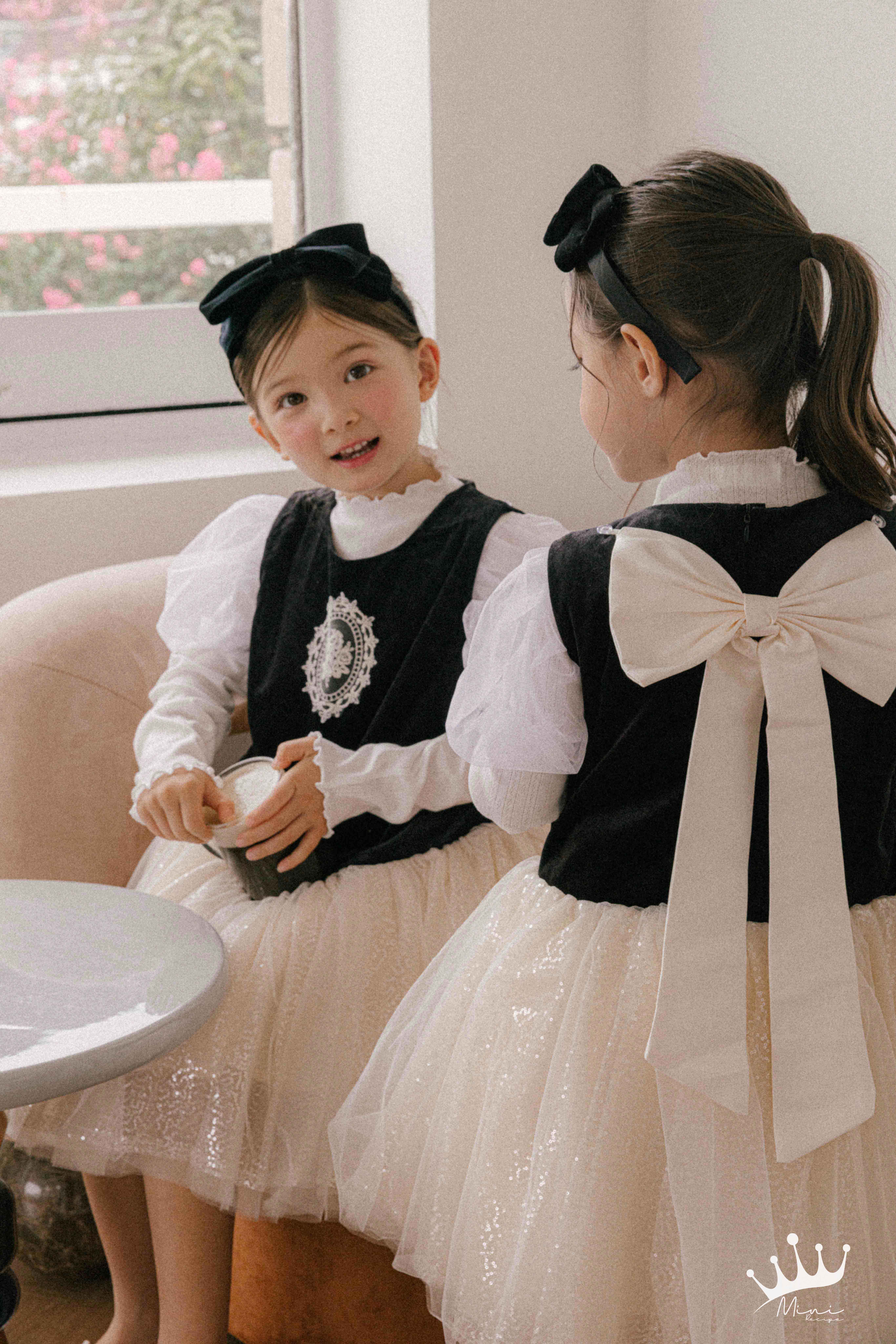 미니레시피 여아 벨벳 리본 머리띠 장식 어린이집 생일룩 데일리 이미지 7