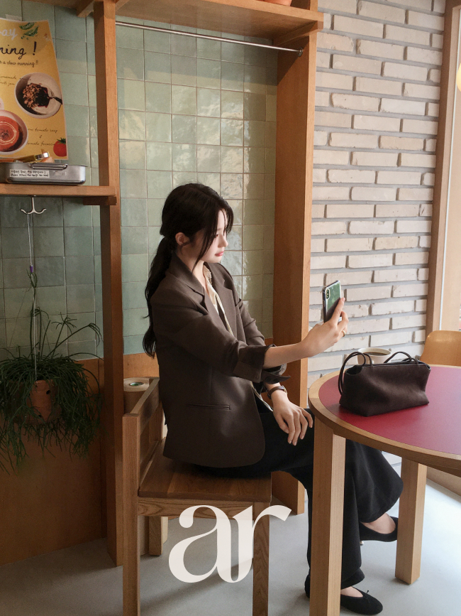 [트렌드데이] [자체제작] (국내제작) 클래식 테일러드 링클프리 원버튼 자켓 jk3103 이미지 8