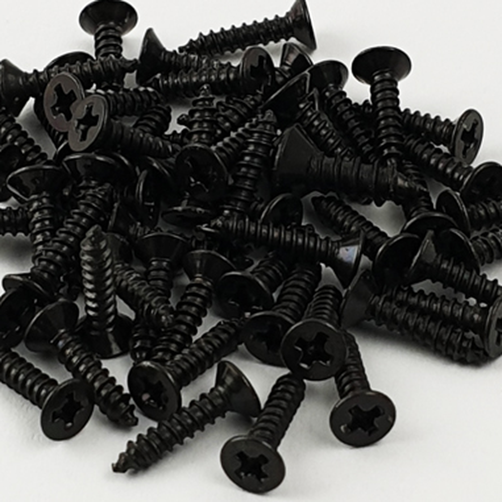 높은인발력목공작업목재피스 흑색가구제작접시머리나사 강력고정DIY가구목공피스 2mm 2x8 - 상세 이미지 2