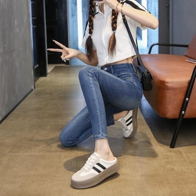 통굽 키높이 뮬 스니커즈 DS0354 하이탑 단화 패션 남자 산 구두 캐주얼화 슬립온