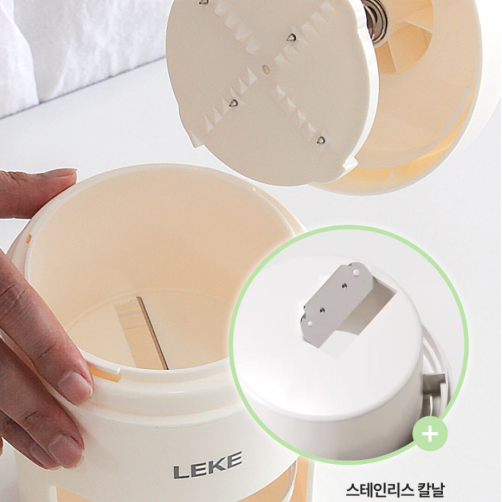 스텐칼날얼음분쇄수동빙수기 분리세척캠핑용 리케폴리간식조리빙수기 - 상세 이미지 4