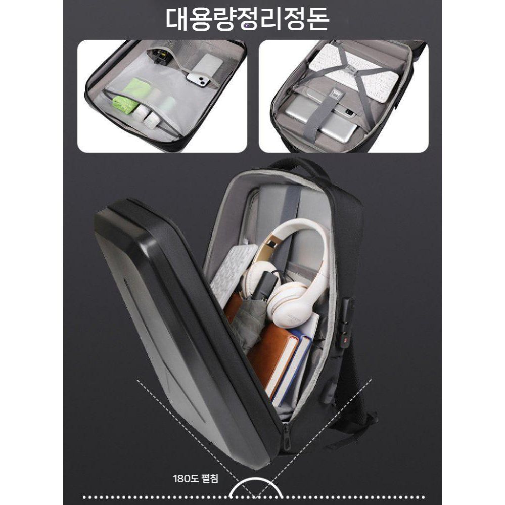 17.3인치 노트북 가방 게이밍 백팩 여행용 잠금 버튼 USB 충전팩 - 상세 이미지 3