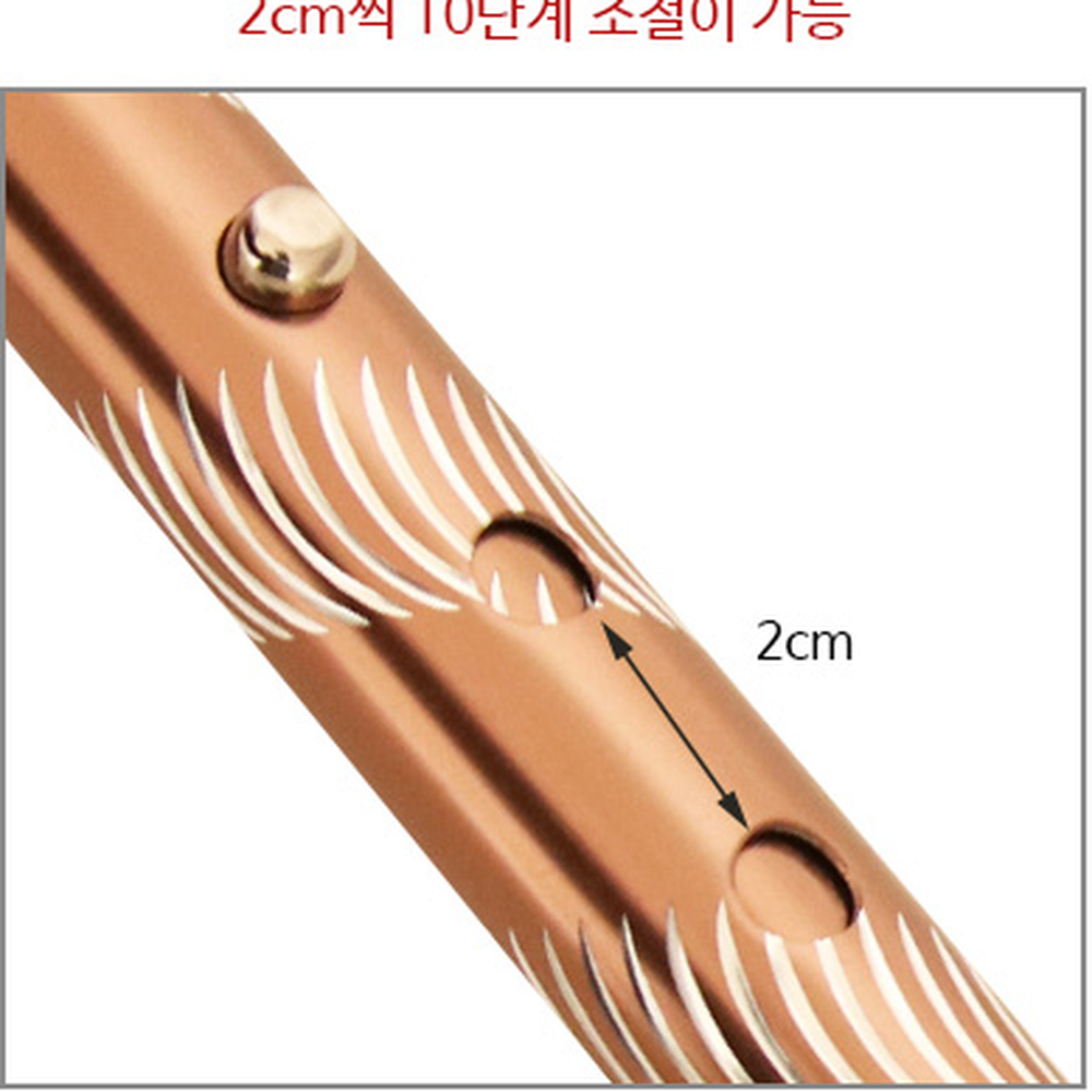 경량형산책용워킹스틱 패턴디자인활동보조지팡이 높이조절균형유지보행보조기 2단 - 상세 이미지 2