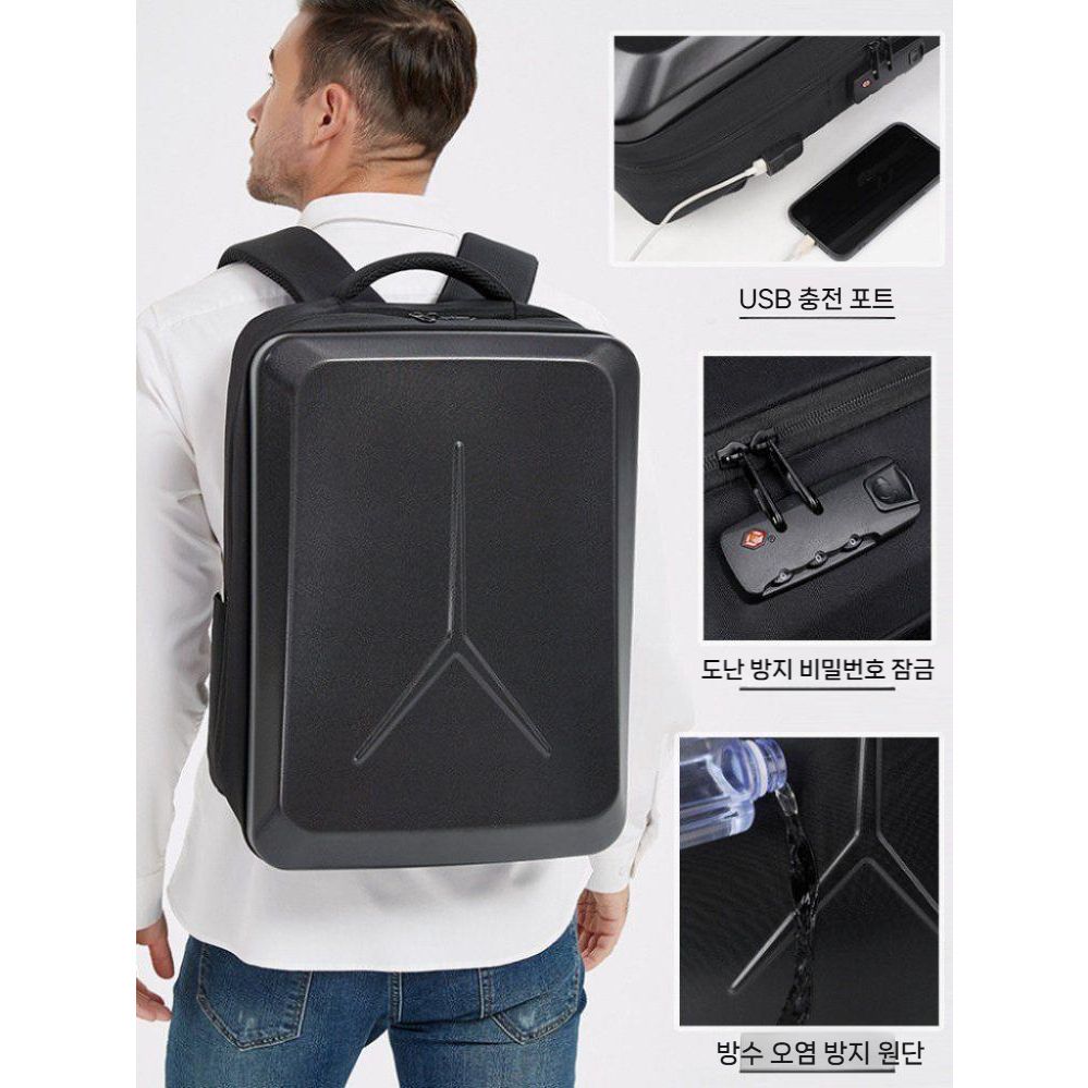 17.3인치 노트북 가방 게이밍 백팩 여행용 잠금 버튼 USB 충전팩 이미지 6