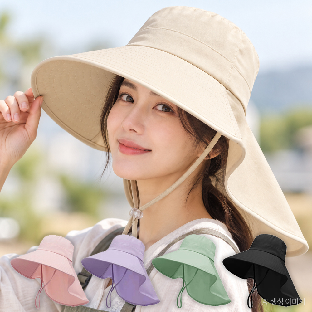 농사모자 농부 작업 밭일 과수원 자외선차단 햇빛가리개 성인물놀이 플랩캡 모자 - 상품 이미지