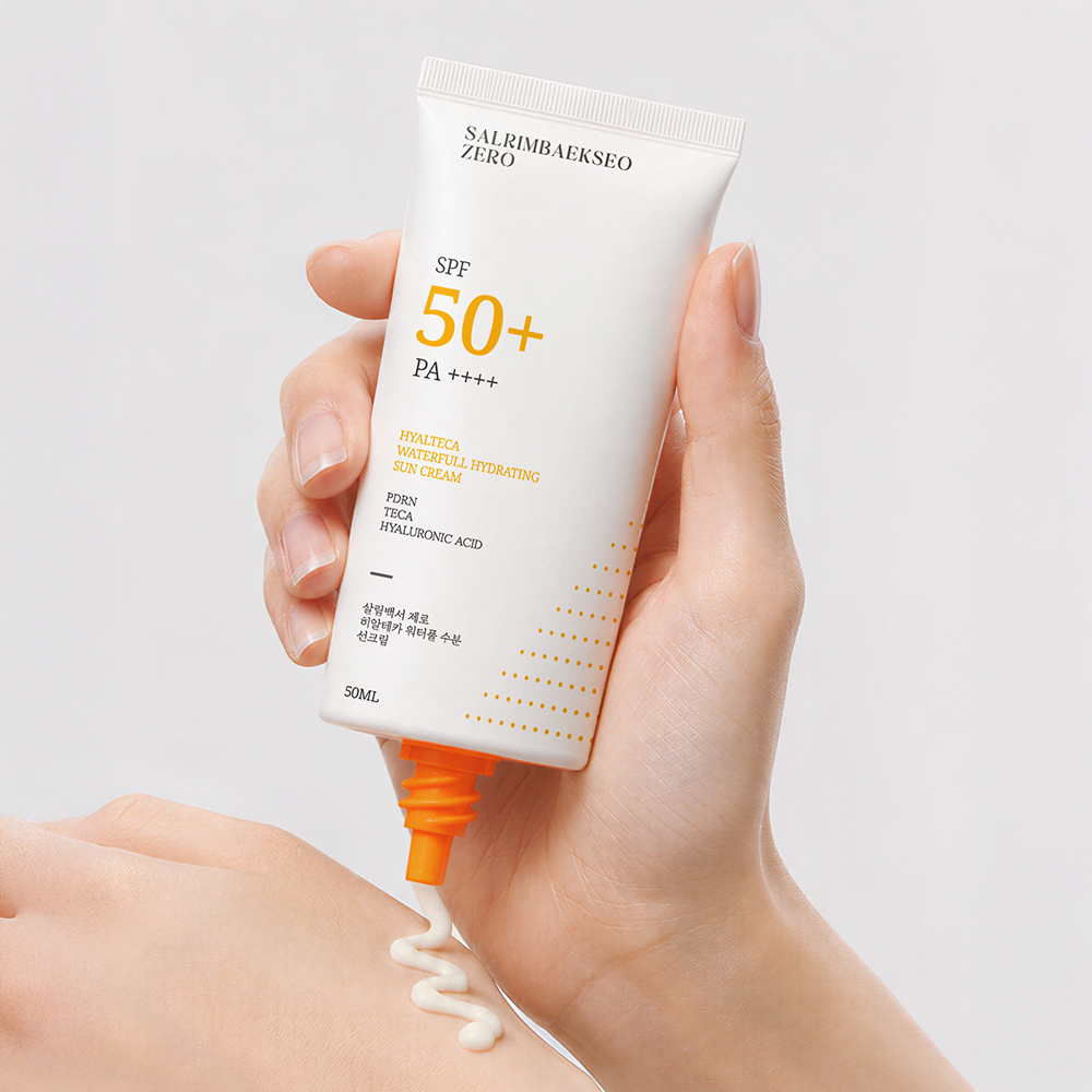 살림백서 제로 히알테카 워터풀 수분 선크림 50ml (SPF50+) 자외선차단제 썬크림 이미지 6