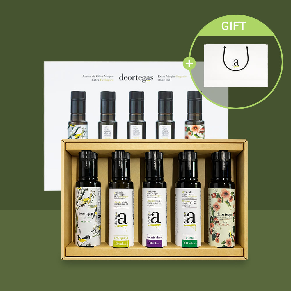 [5종 선물세트] 스페인 유기농 엑스트라버진 올리브오일 100ml - 상품 이미지