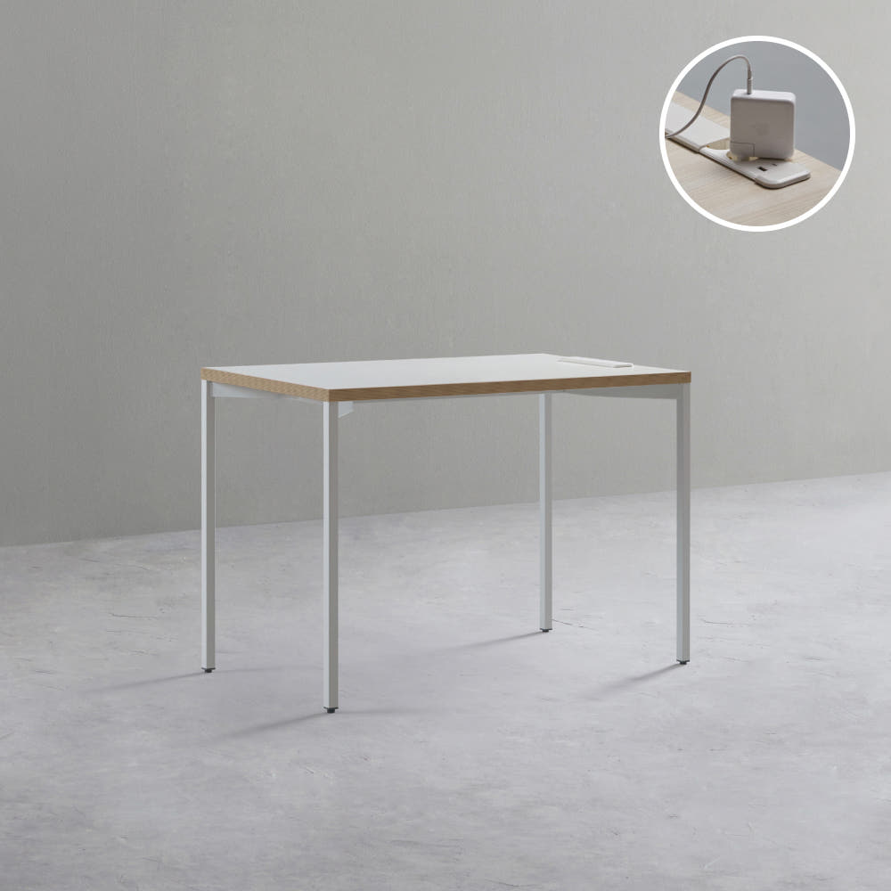 데스커 노트북 책상 1000x600mm, 화이트 - 상품 이미지