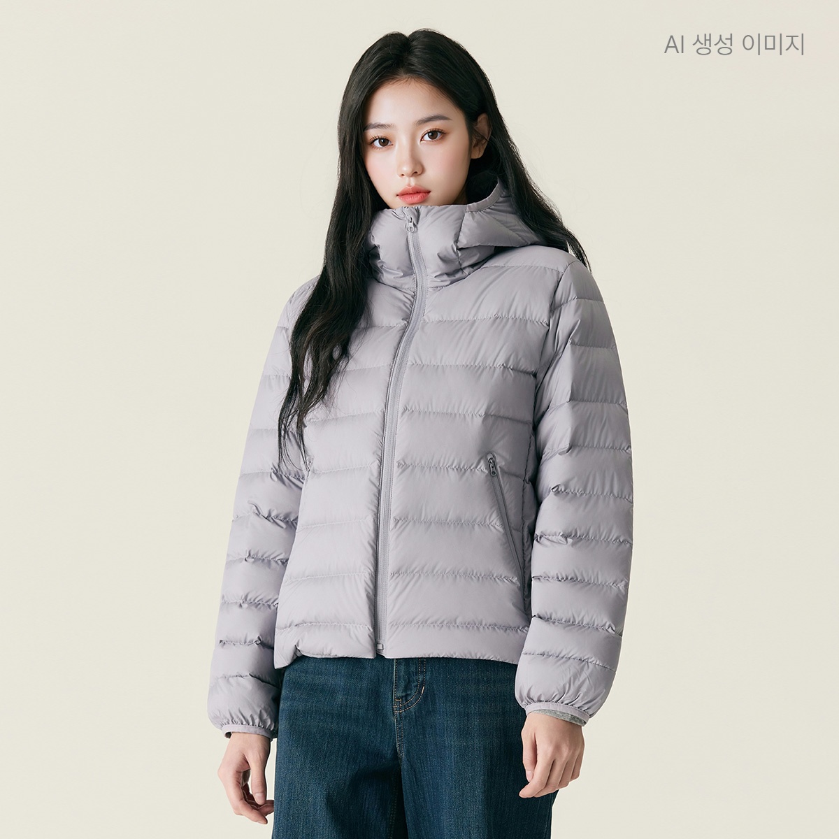 로엠 경량 후드 다운 RMJDG11RT1 상품 이미지