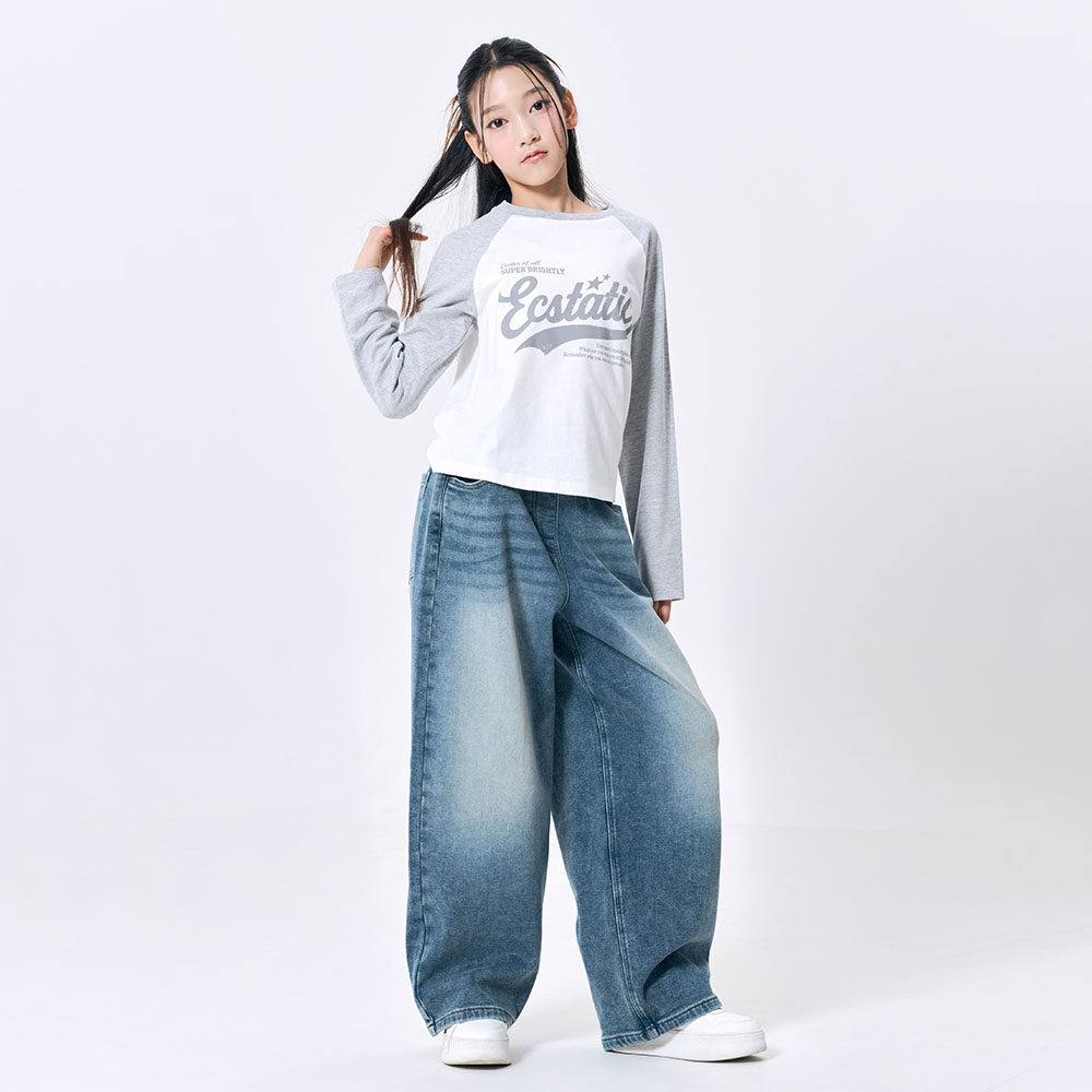 더데이걸 코디좋은 그래픽 라그란 티셔츠 TGLA26802 - 상세 이미지 3