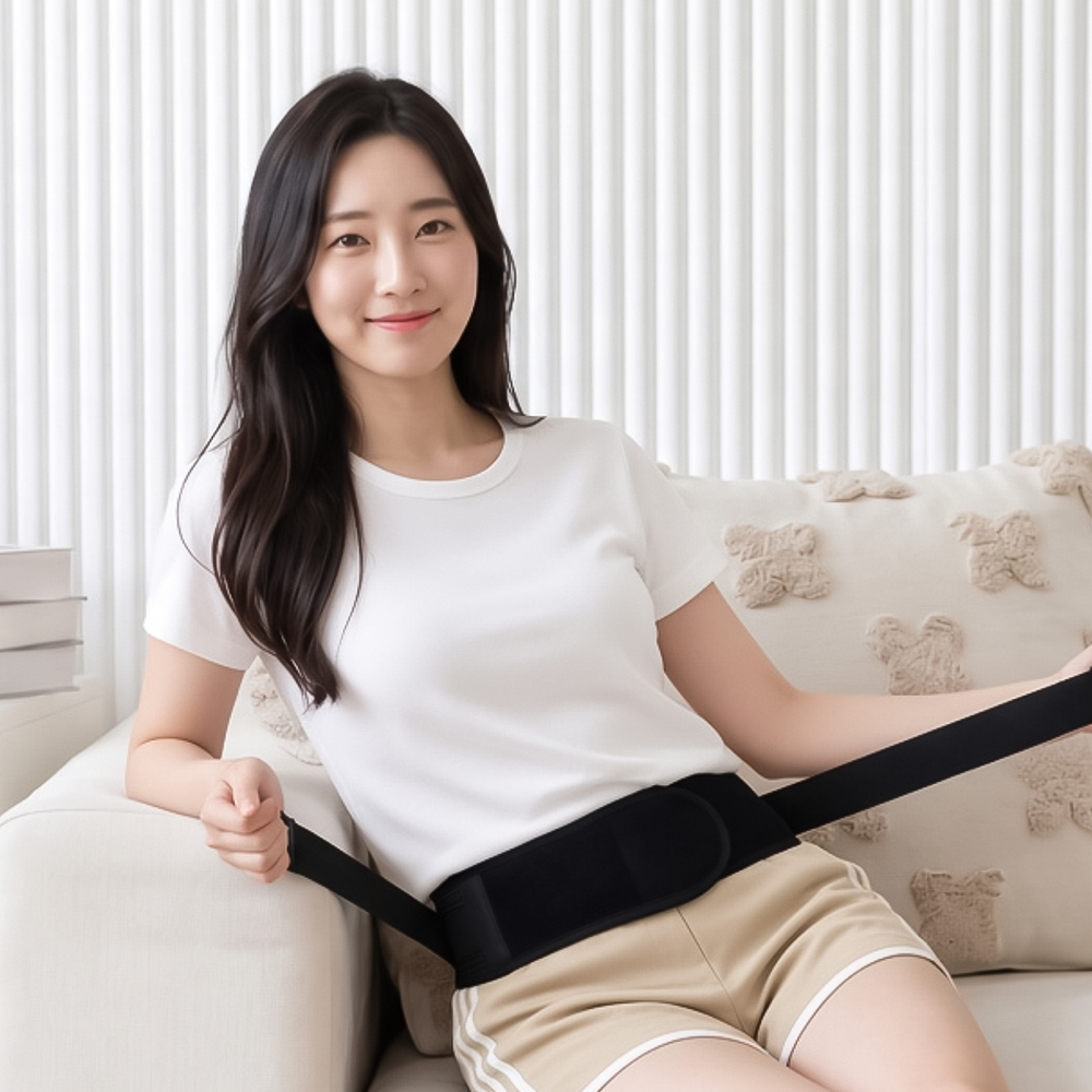 닥터코어런 핑크골반밴드 벨트 산후 출산후 바른자세 조리 허리 복부 - 상품 이미지