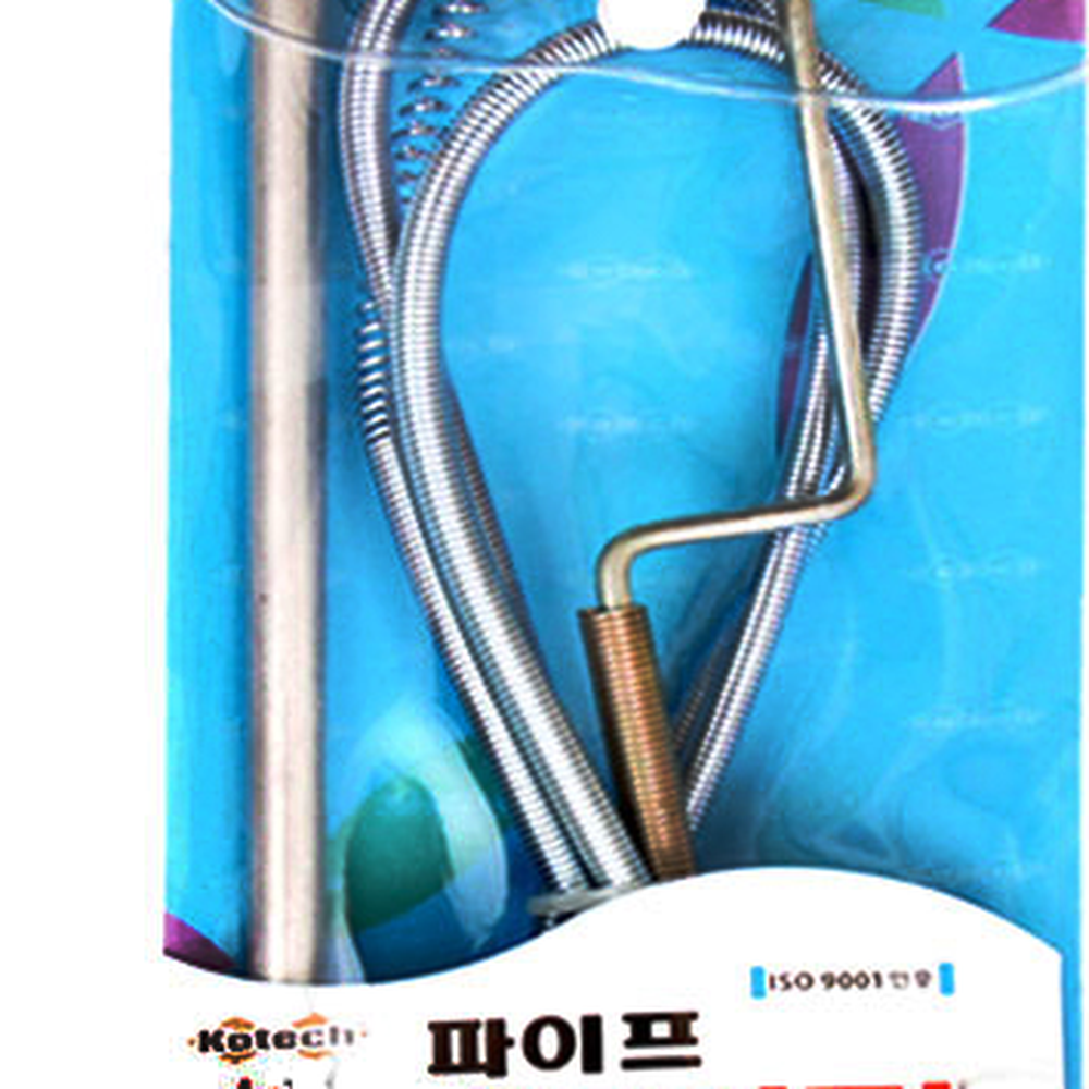 회전식하수구클리너 긴와이어배수관막힘파이프뚫어뻥 금속스프링하수구정체배관관통기 165cm - 상세 이미지 2