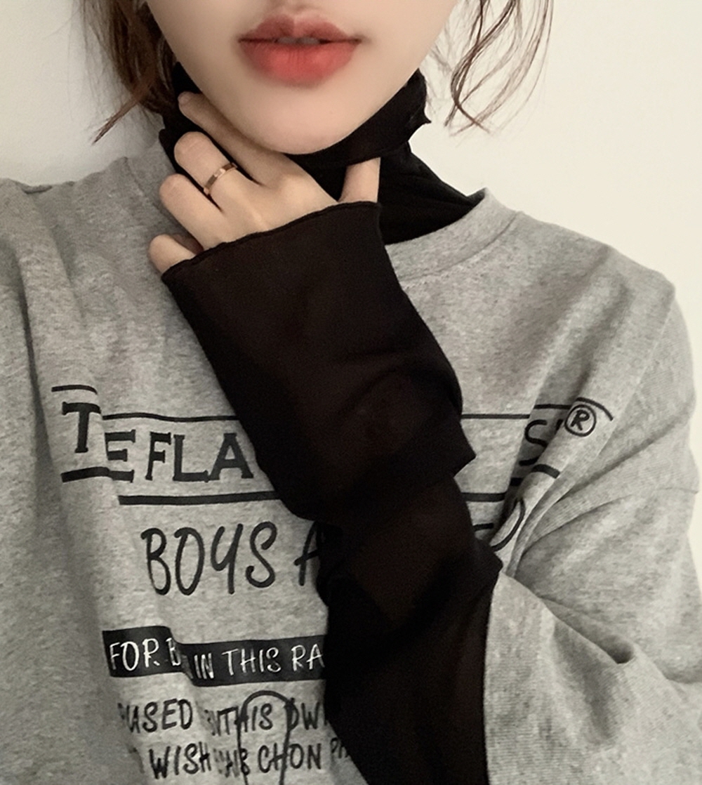 G124797_시스루 폴라 블라우스 긴팔티 - 상세 이미지 3