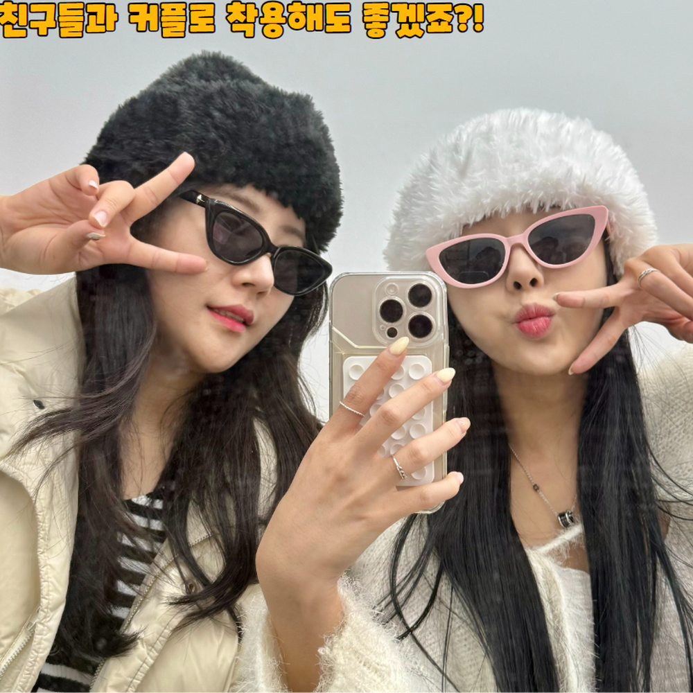 풍성한퍼 겨울여행룩 샤프카모자 도톰한두께 데이트코디 퍼비니모자 귀달이모자 방한비니 이미지 6