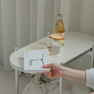 고트 미드센츄리 모던 철제 수납 라운드 선반 600mm, 2단, 크림화이... 솔직 후기 | 실제 배치 사진 포함 - 상품 이미지 4