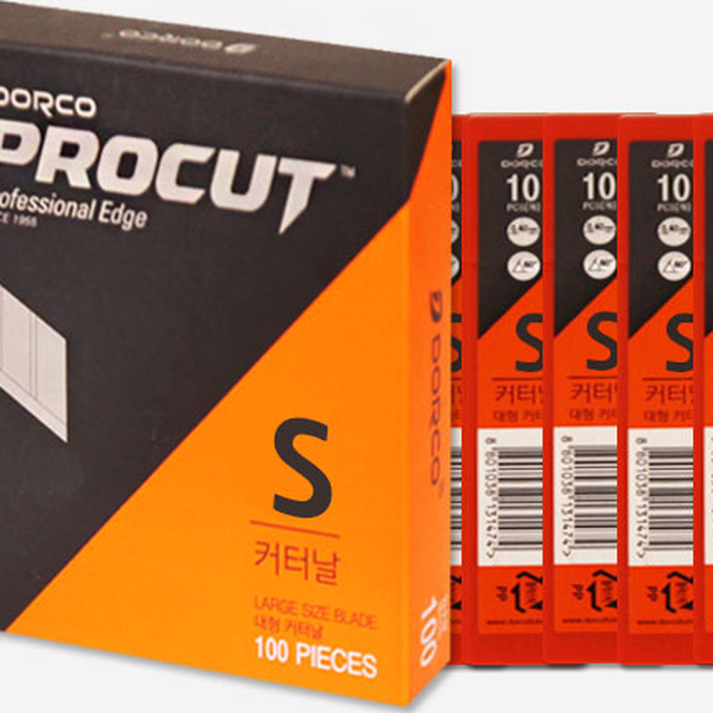 정밀칼날리필 도루코사무용커터날 소형문구작업교체날 80x9mm 100개입 - 상세 이미지 3