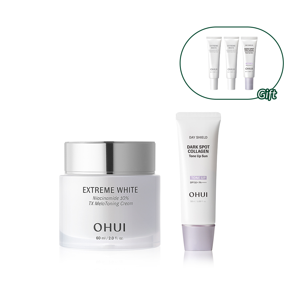 [라운지전용] 오휘 멜라토닝 기미크림 60ml + 콜라겐 톤업선 50ml - 상품 이미지