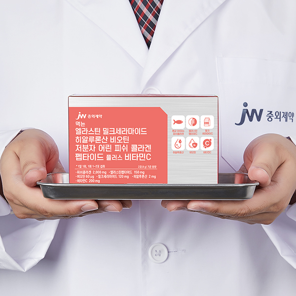 JW중외제약 먹는 엘라스틴 비오틴 저분자 어린 피쉬 콜라겐 펩타이드 30포, 6개 - 상세 이미지 2