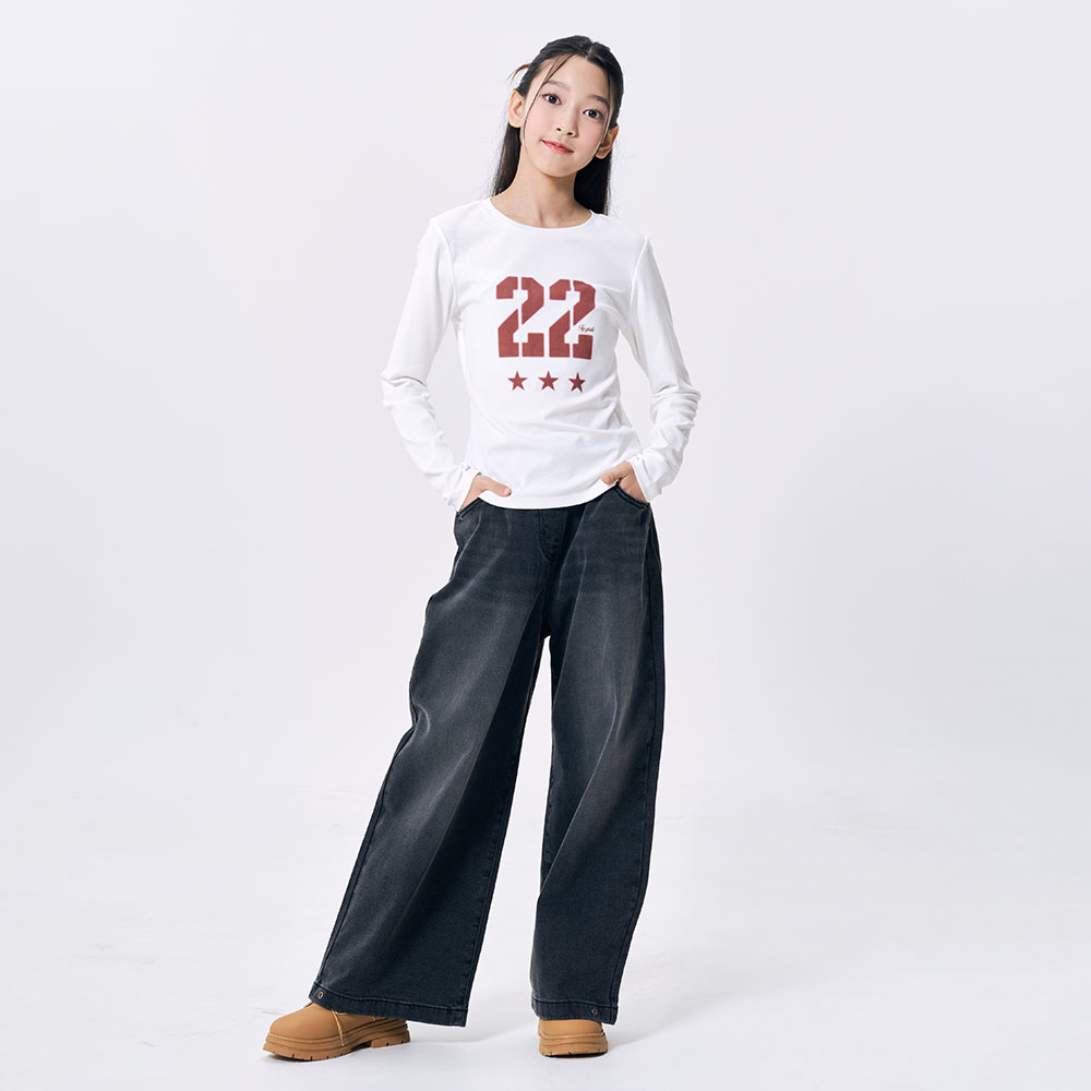 더데이걸 벌룬 와이드 트레이닝 데님팬츠 TGTJ26803 - 상세 이미지 2