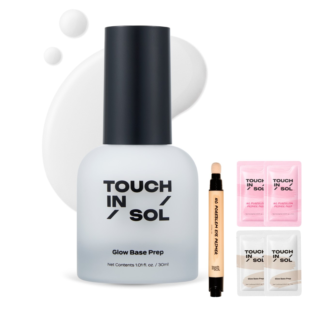 [세라마이드 프렙] 터치인솔 글로우 베이스 프렙 30ml(GIFT 아이 프라이머+샘플4매) - 상품 이미지
