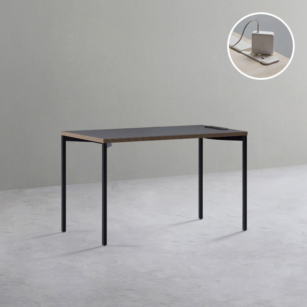데스커 노트북 책상 1200x600mm, 빈티지블랙 - 상품 이미지