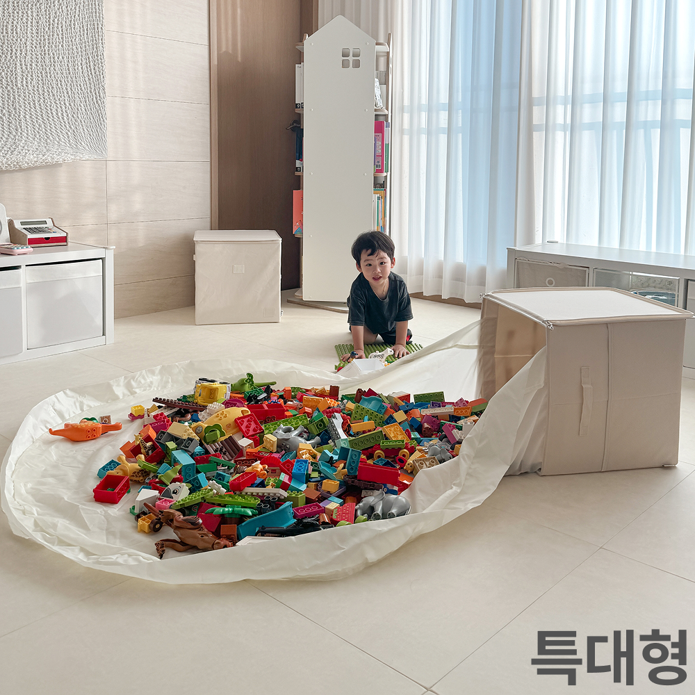 허그아이 레고 정리함 아기 장난감 정리함 인형 육퇴함
