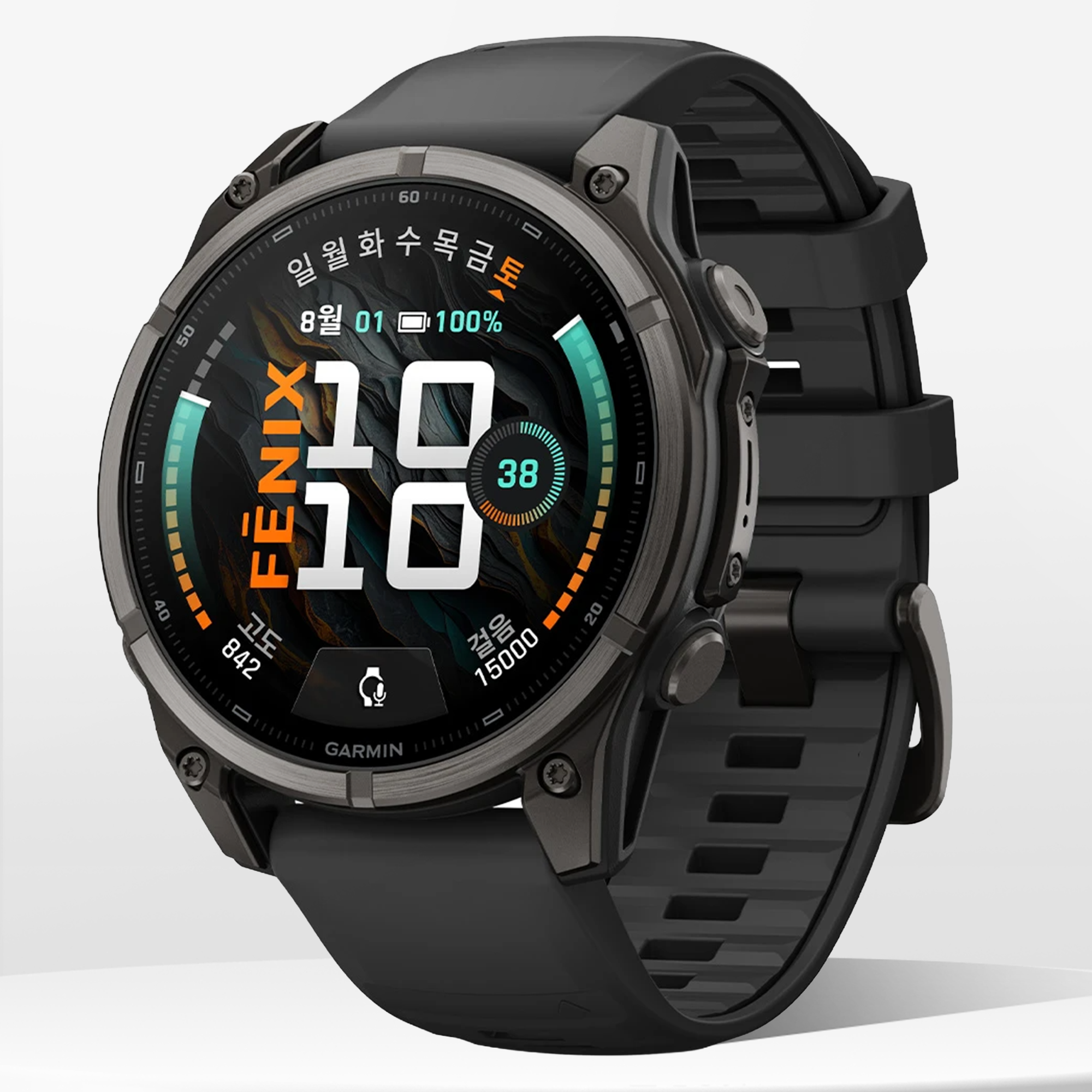 가민 피닉스 9 GPS 프리미엄 아웃도어 스마트워치 카본그레이 DLC 티타늄 블랙, 47mm - 상품 이미지
