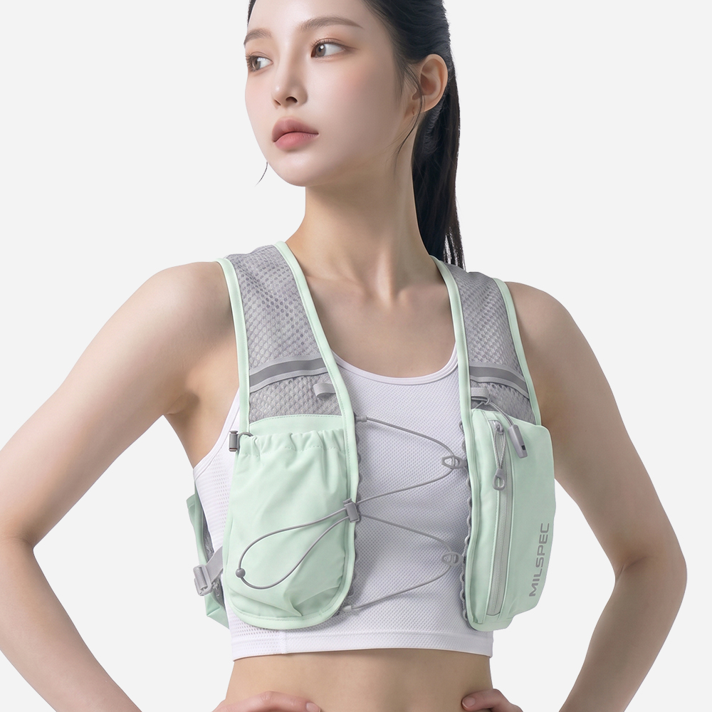 밀스펙 코어 트레일러닝 베스트 경량 트레일 러닝 등산 마라톤 런닝 스포츠 조끼 백팩 배낭 이미지 7
