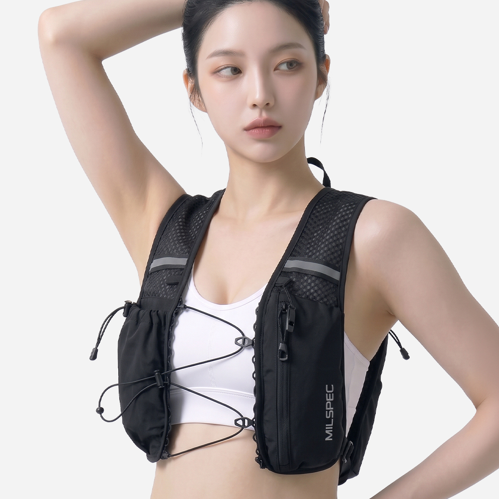 밀스펙 코어 트레일러닝 베스트 경량 트레일 러닝 등산 마라톤 런닝 스포츠 조끼 백팩 배낭 - 상품 이미지
