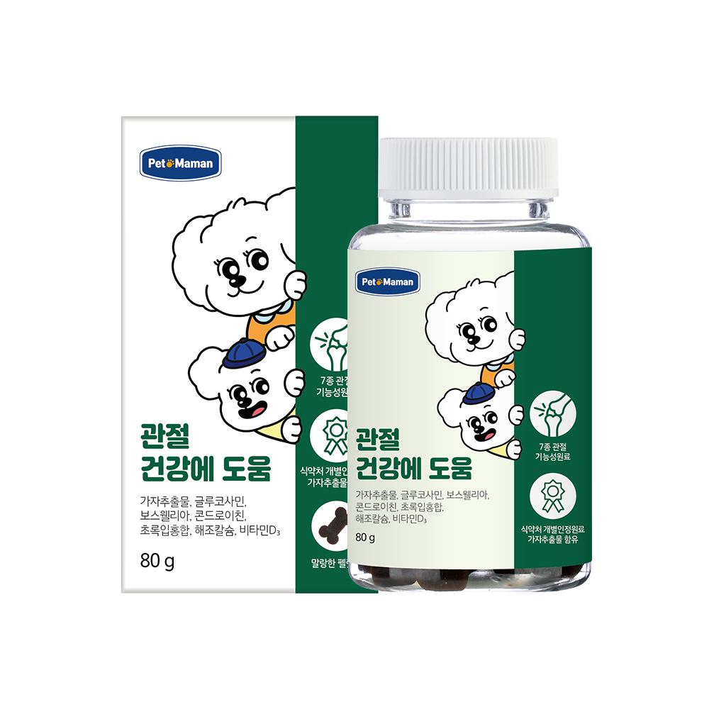 펫또마망 프리미엄 강아지 영양제 면역력 뼈+관절, 80g, 1개 - 상품 이미지