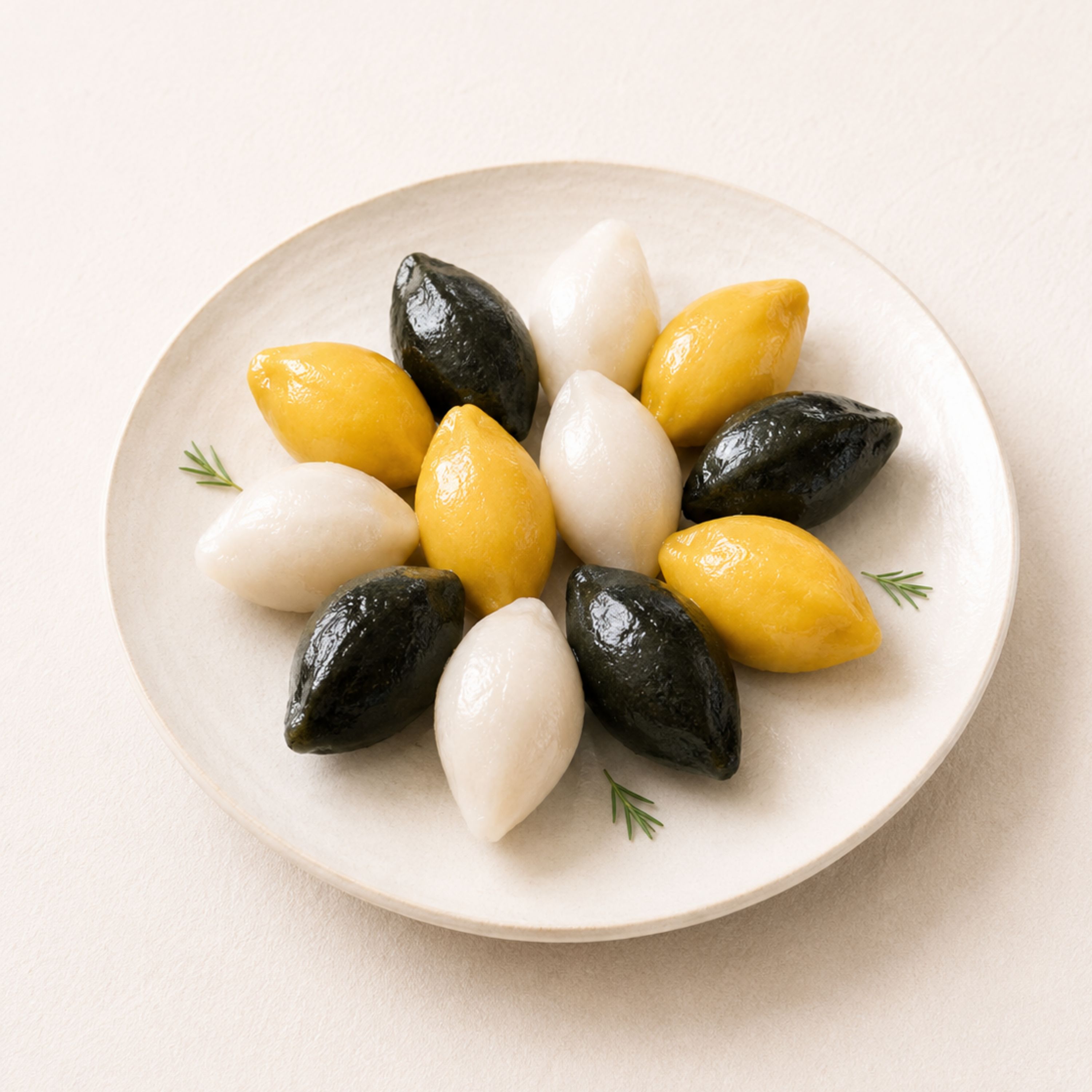 명절선물 생송편 쪄서먹는 삼색송편 떡선물세트 1kg - 상세 이미지 4