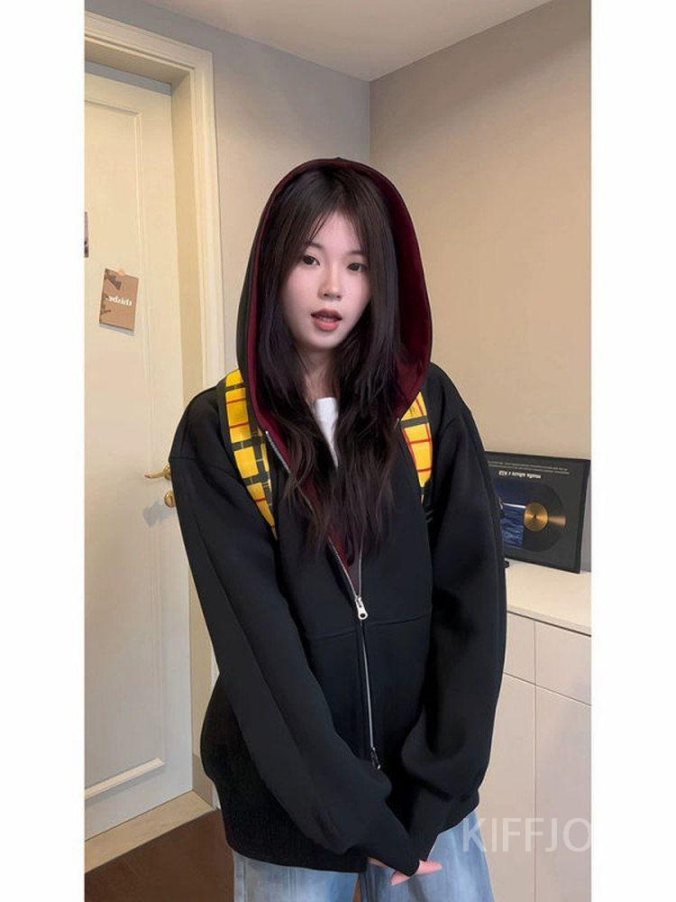 KIFFJOIT 실용적인 히든포켓 후드집업 - 상세 이미지 3