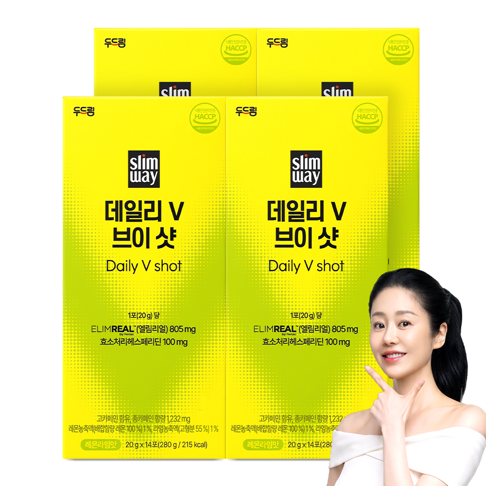 [두드림] 슬림웨이 데일리V 브이 샷 14포, 4개 - 상품 이미지