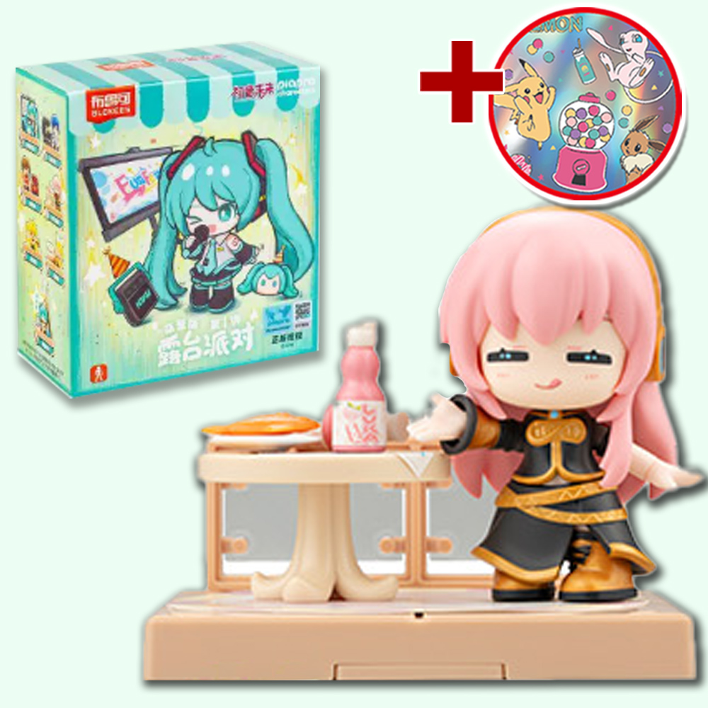 블로키 하츠네미쿠 테라스 파티 굿즈 액션 피규어 장난감 프라모델 스티커세트 - 상품 이미지