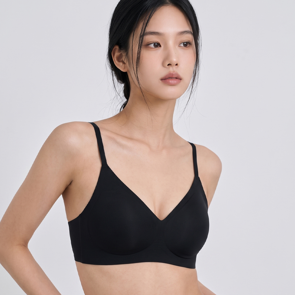 퍼펙트 볼륨핏 심리스 노와이어 패드일체형 뽕 저중심 모아주는 브라 스포츠 브라탑 abcd컵 - 상세 이미지 3
