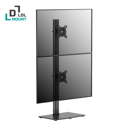 엘디엘마운트 APL-T02V MAX 듀얼 모니터암 세로형 고중량 34인치 86.36cm 블랙