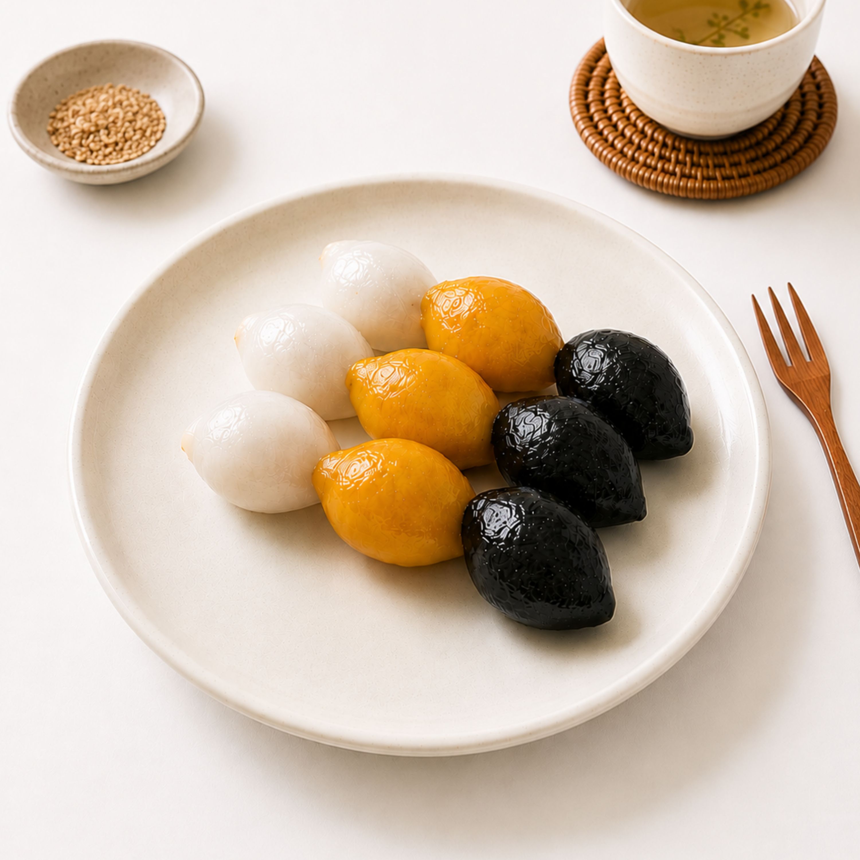명절선물 생송편 쪄서먹는 삼색송편 떡선물세트 1kg - 상세 이미지 2