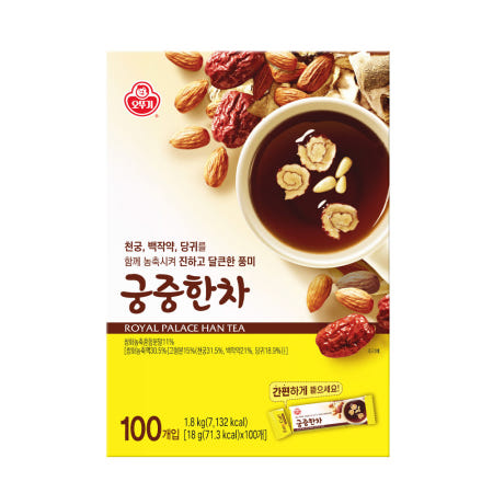오뚜기 궁중한차 100T 힐링타임 외 2종 일회용 국산차 스틱