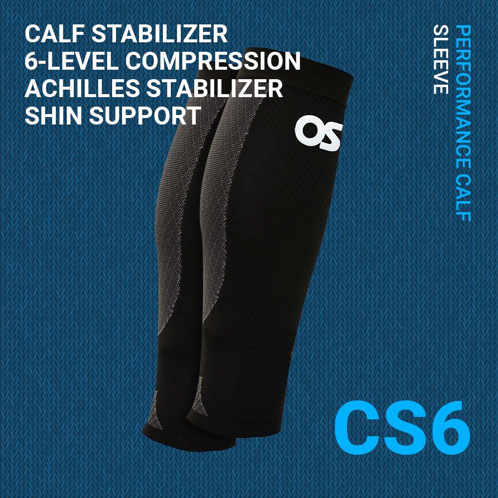 OS1st 오에스퍼스트 CS6 얇은 종아리 보호대 퍼포먼스 카프슬리브 2개입, Black, L - 상세 이미지 2