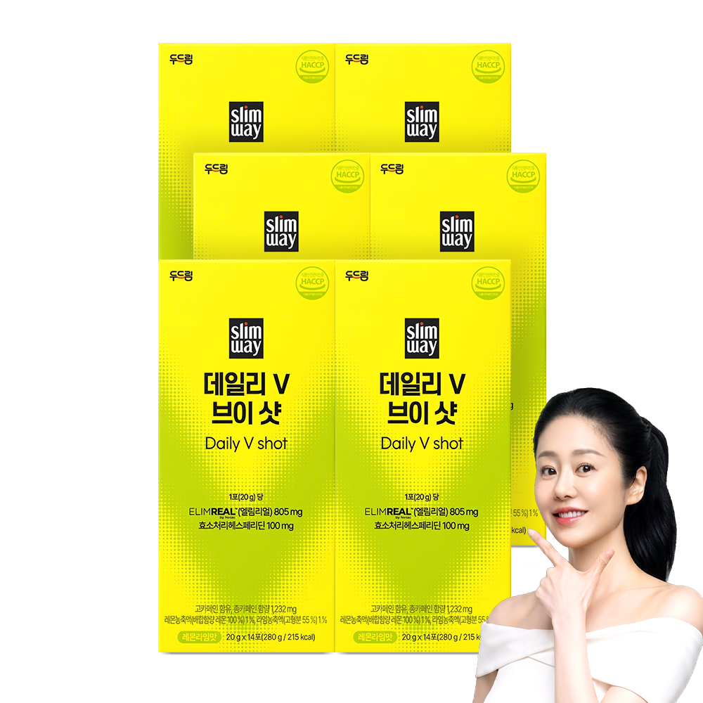 [두드림] 슬림웨이 데일리V 브이 샷 14포, 6개 - 상품 이미지