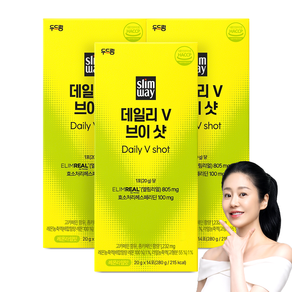 [두드림] 슬림웨이 데일리V 브이 샷 14포, 3개 - 상품 이미지