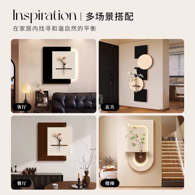 LED조명액자 감성 거실 카페 화분 인테리어 소품 꽃병 프렌치 A (47x60) LED+리모컨 - 상세 이미지 3