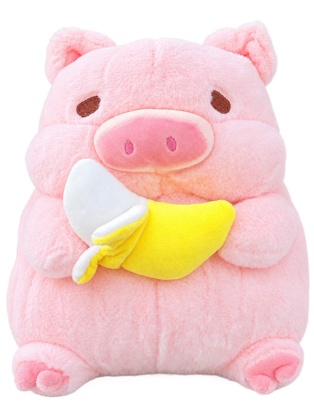 다이어트 돼지 인형 바나나 먹는 돼지 모찌 애착 대형 봉제 동물 인형 쿠션 베개 인테리어 이미지 7