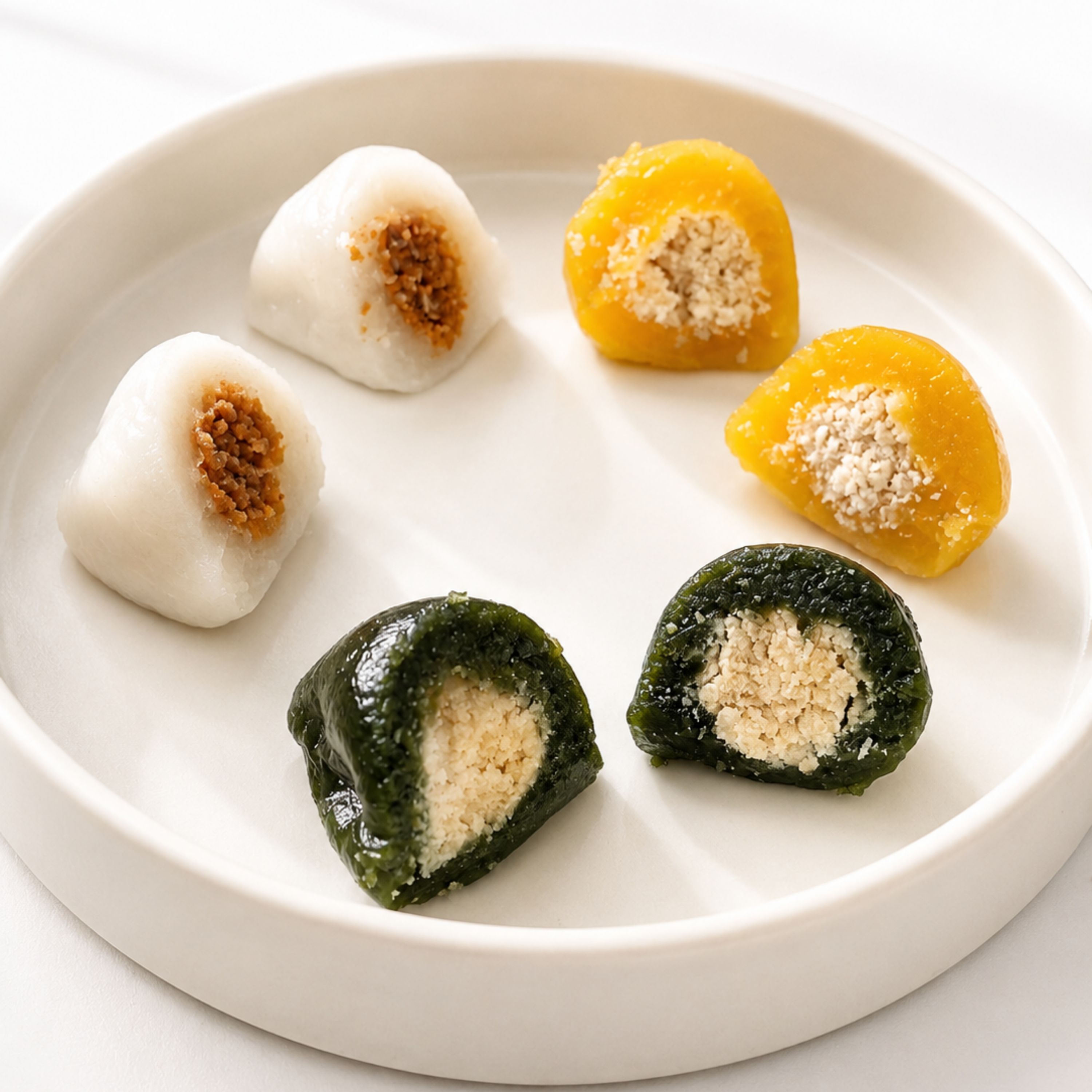 명절선물 생송편 쪄서먹는 삼색송편 떡선물세트 1kg - 상세 이미지 3