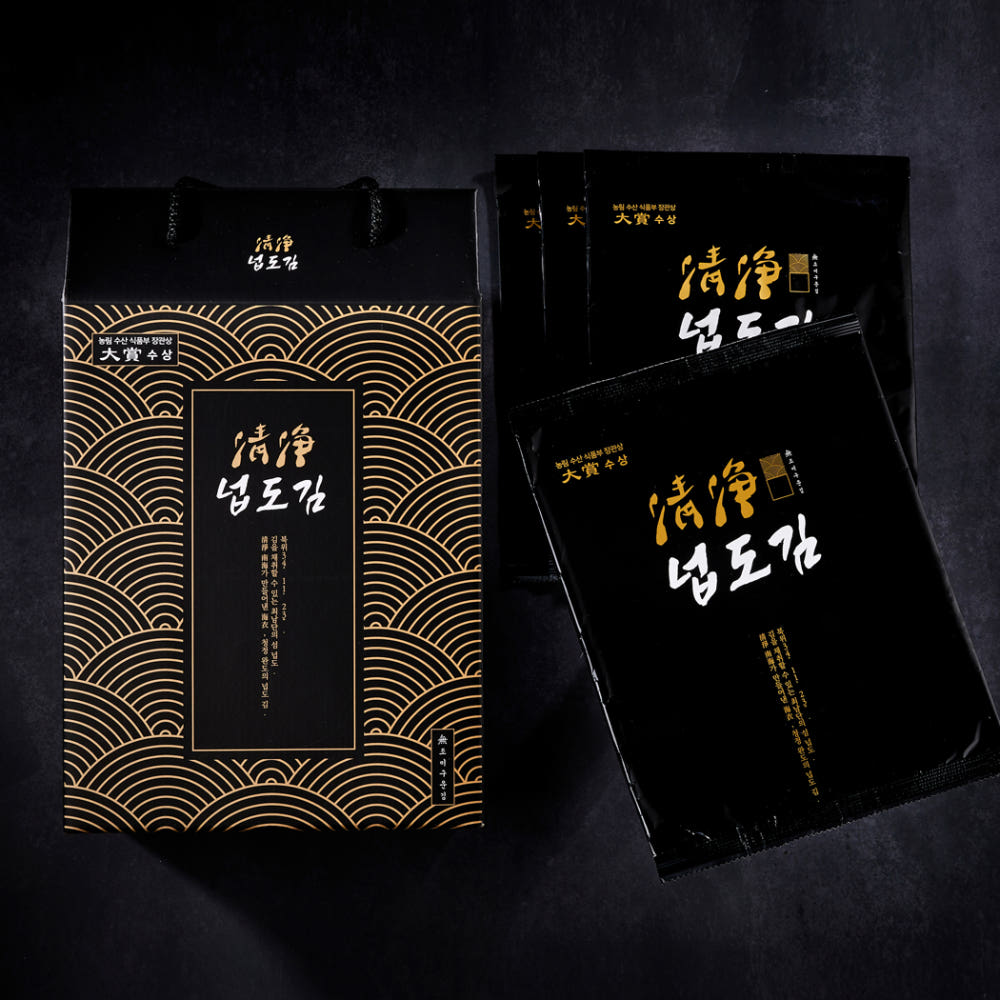 김밥김 50매 완도 무조미 웰빙 구운김 선물세트 넙도김 이미지 6
