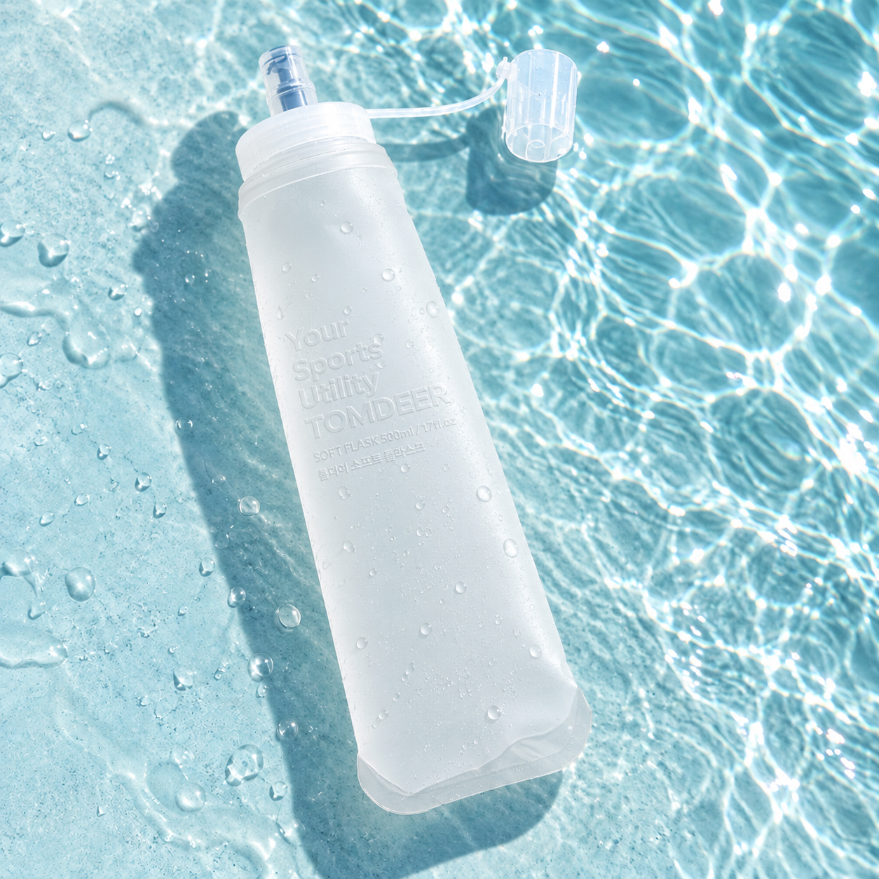 톰디어 퓨어 러닝 스포츠 물병 소프트플라스크 500ml 상품 이미지