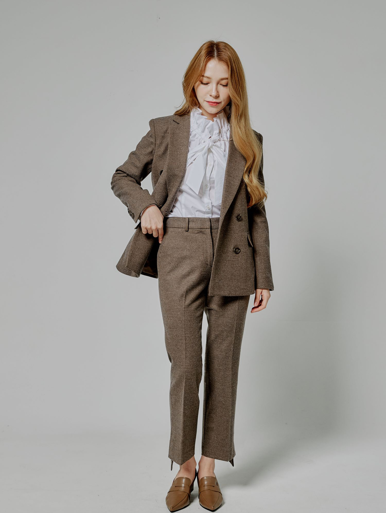 러플코튼타이블라우스 - 상세 이미지 2