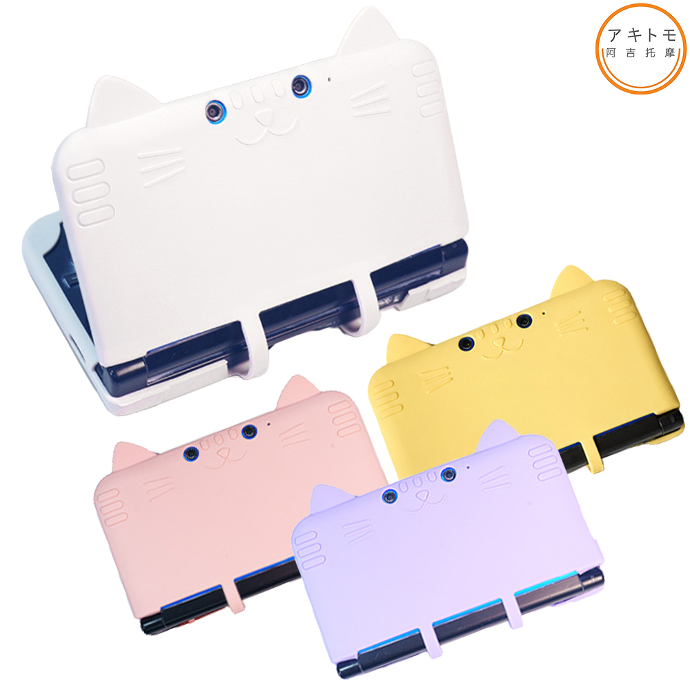 닌텐도 3DS XL 케이스 고양이 구큰다수 실리콘케이스 아키토모 - 상품 이미지