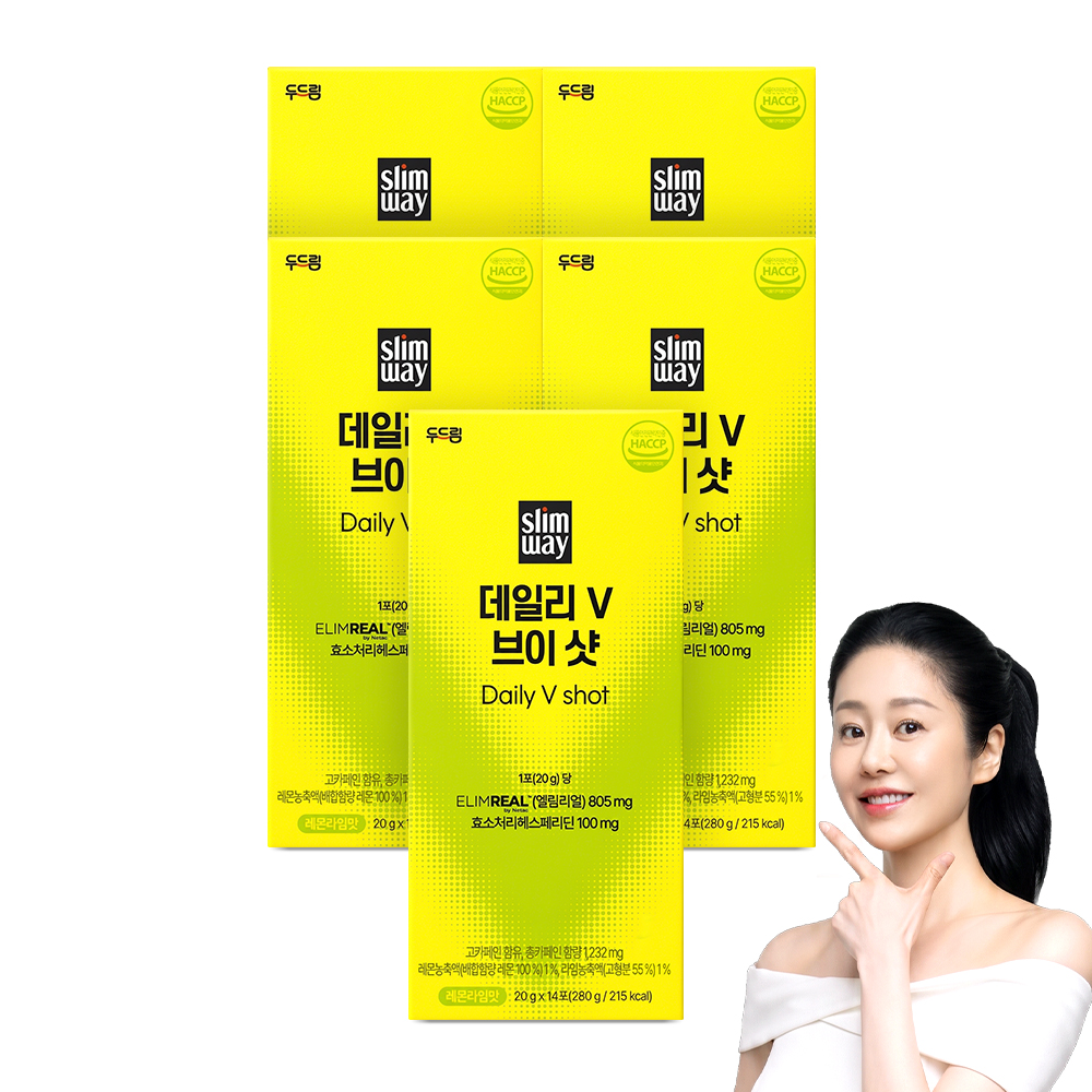 [두드림] 슬림웨이 데일리V 브이 샷 14포, 5개 - 상품 이미지